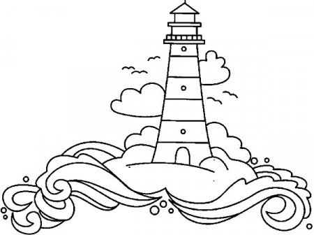 Lighthouse In The Land Of Dreams Coloring Pages - Download & Print Online Coloring  Pages for Free | Color Nimbus