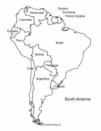South America Map Coloring Pages - High Quality Coloring Pages