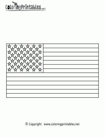 United States Flag Printable - Coloring Pages for Kids and for Adults