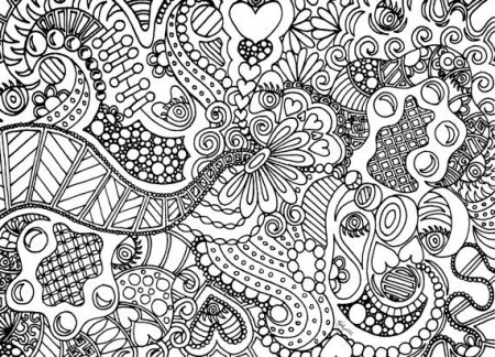 Hard For Girls - Coloring Pages for Kids and for Adults