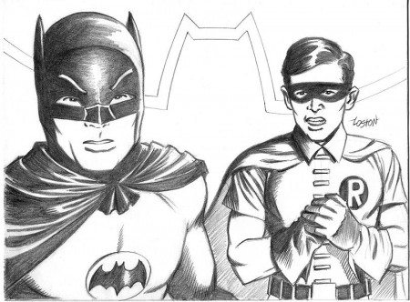 Batman and Robin Sketch