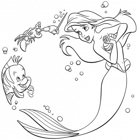 Cartoon ~ Printable Disney Princess Ariel Coloring Pages ...