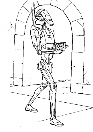 Star Wars Battle Droid Coloring Pages - Cartoons Coloring Pages - Coloring  Pages For Kids And Adults