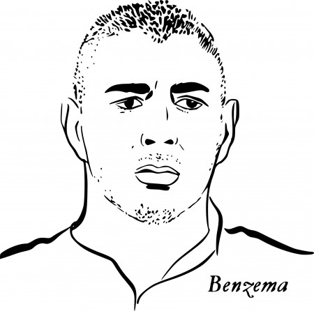Benzema coloring page - free printable coloring pages on coloori.com