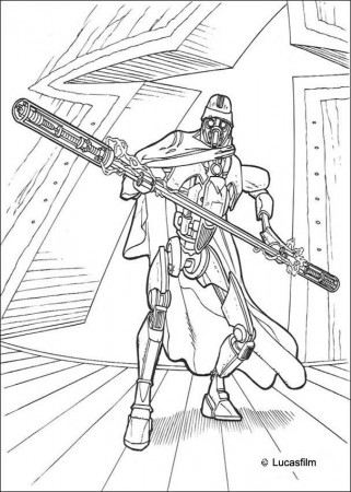 STAR WARS coloring pages - Spaceship of Anakin