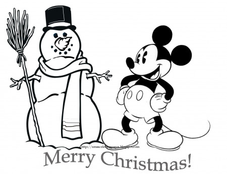 Cartoon Disney Christmas Coloring Pages - Coloring Pages For All Ages