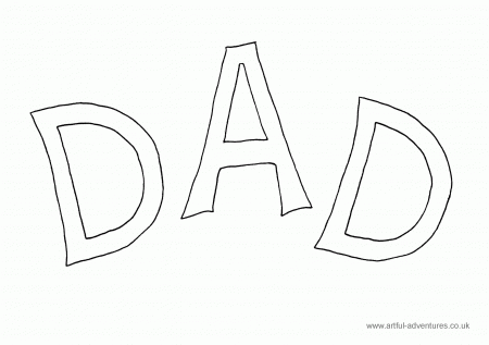 Dad - Coloring Pages for Kids and for Adults