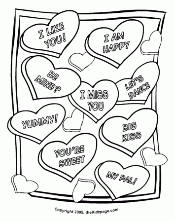 Valentine Color Pages Printable | Free Coloring Pages