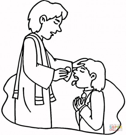 Communion coloring page | Free Printable Coloring Pages
