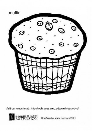 Coloring page muffin - img 5867.