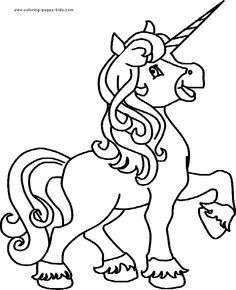 Unicorns - Coloring Pages for Kids and for Adults