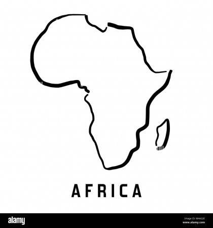 Africa shape Black and White Stock Photos & Images - Alamy