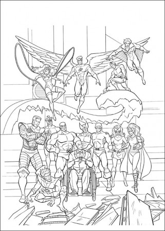X Men coloring pages to download - X Men Kids Coloring Pages