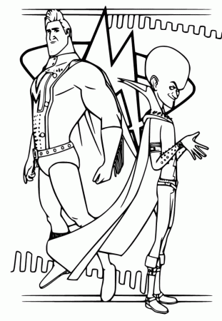 Metro Man and Megamind Coloring Pages - Megamind Coloring Pages - Coloring  Pages For Kids And Adults