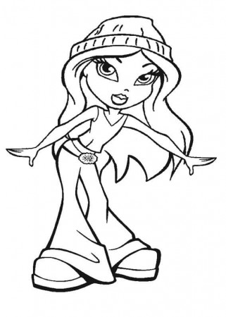 Bratz 7 Coloring Page - Free Printable Coloring Pages for Kids