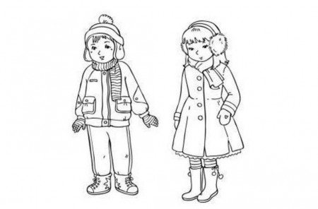 Boy In Snow Coloring Pages - Coloring Pages For All Ages