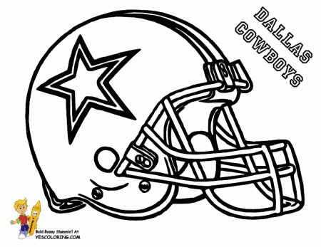 Dallas Cowboys - Coloring Pages for Kids and for Adults