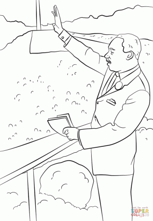 Martin Luther King I Have a Dream coloring page