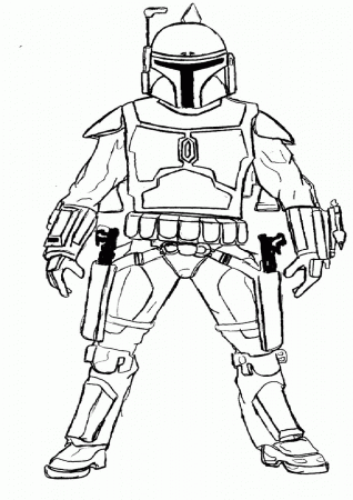 Star Wars Coloring Pages Jango Fett | Best Coloring Page Site ...