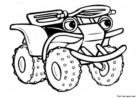 Quad / ATV #13 (Transportation) – Printable coloring pages