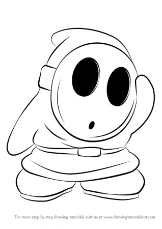 Mario Shy Guy Coloring Pages