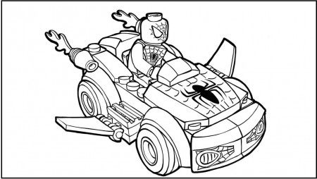 Lego Spideycar Coloring Pages | Spiderman coloring, Cartoon coloring pages,  Avengers coloring pages