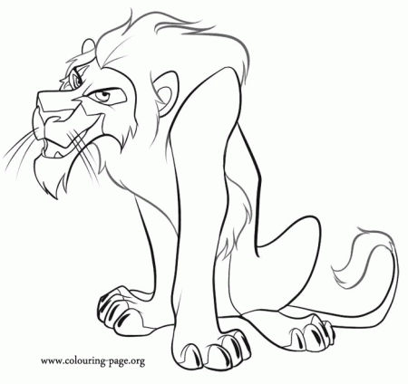 The Lion King - Scar coloring page