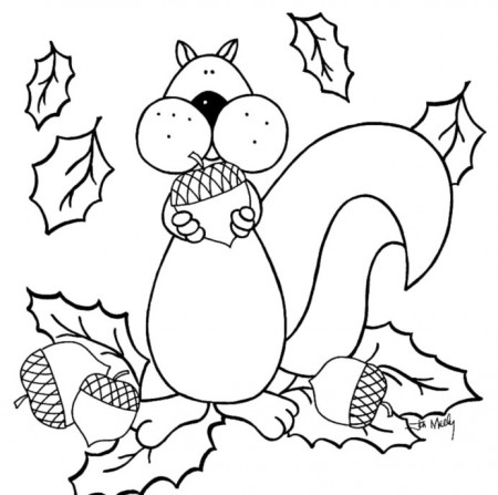 Free Printable Fall Coloring For Kids Best Toddlers Squirrel Collecting Nuts  Figure Out Free Fall Coloring Pages For Toddlers Coloring 2 inch graph  paper middle school math praxis practice money worksheets grade
