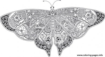 Of Butterflies - Coloring Pages for Kids and for Adults