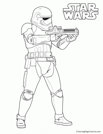 Star Wars – First Order Storm Trooper Coloring Page | Coloring ...