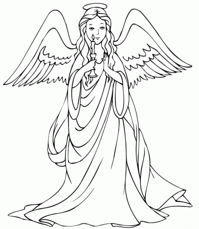 Printable Angel Coloring Pages | Coloring Me