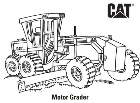 Coloring Pages | Cat | Caterpillar | Coloring pages, Tractor coloring pages,  Truck coloring pages