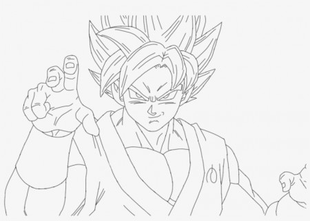Ssgss Goku Drawings - Dragon Ball Super Coloring Pages Goku - Free  Transparent PNG Download - PNGkey