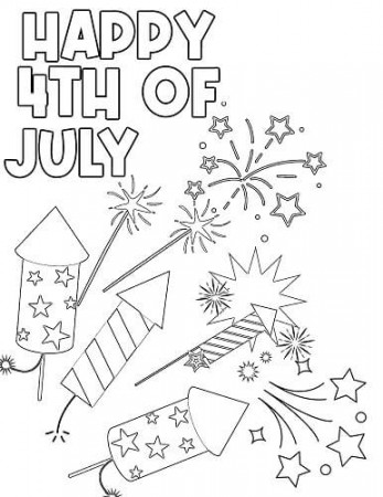 4th Of July Coloring Pages PDF – Cenzerely Yours