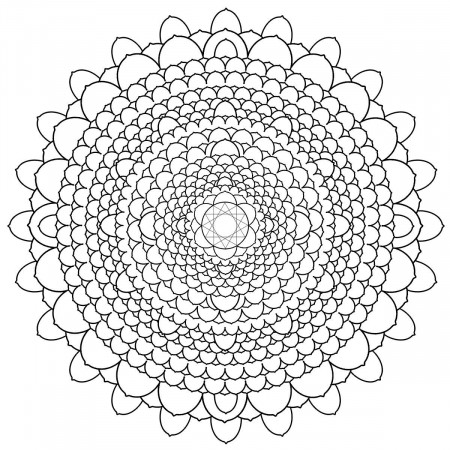 Difficult Mandala Coloring Pages - Coloring Style Pages