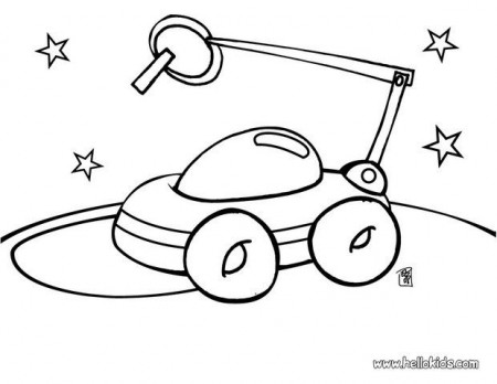 SPACE coloring pages - Space Robot