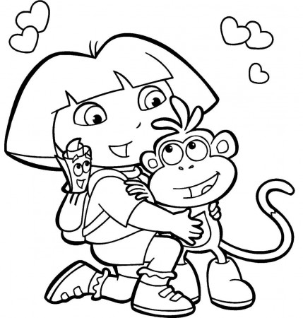 Dora Coloring Pages - Free Printable Coloring Pages