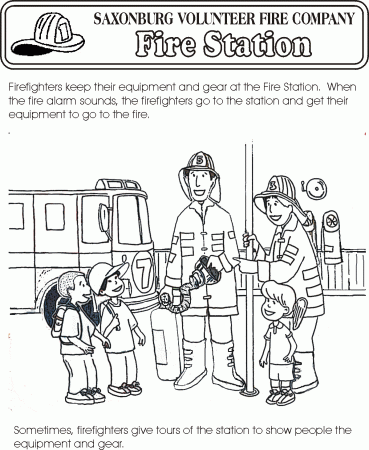 Saxonburg VFC Color Page - Firefighter