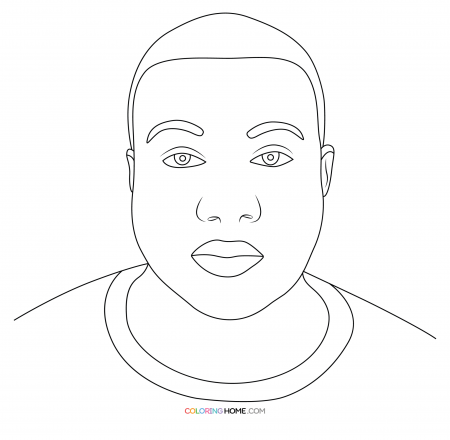 Kanye West coloring page