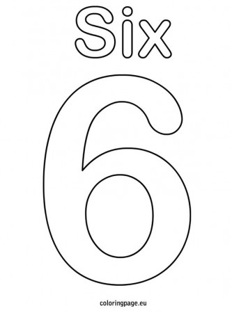 Six coloring page – Coloring Page