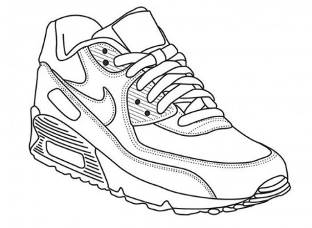 on ecolorings.info | Sneakers illustration, Sneakers sketch, Sneakers  drawing