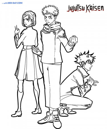 Jujutsu Kaisen coloring pages - Printable coloring pages
