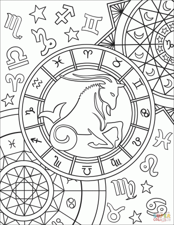 Taurus Sign Astronomy Coloring Pages - MASDURANISAQASE