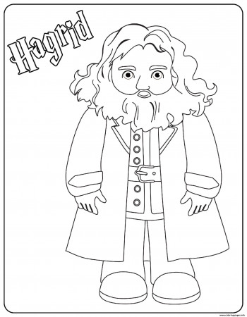 Hagrid Coloring Pages Printable