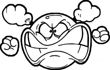 Angry Emoticon Face Coloring Page | Emoticon faces, Angry emoticon,  Dinosaur coloring pages