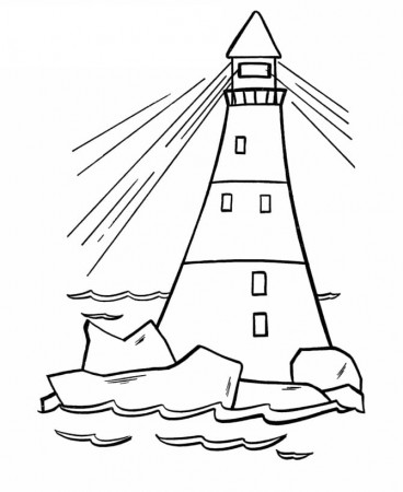 Lighthouse 9 Coloring Page - Free Printable Coloring Pages for Kids