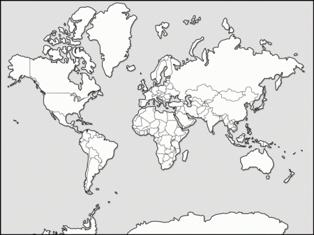 Coloring Page World Map Printable Free World Map Coloring Page ...