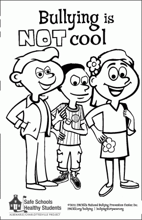 Anti Bullying Coloring Page