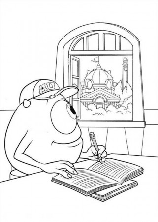 Printable Monster University Coloring Pages - Coloring Page