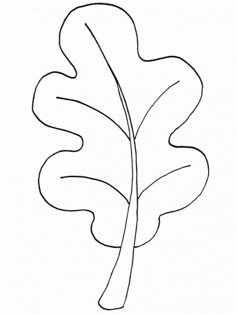 Oak Leaf Stencil Printable